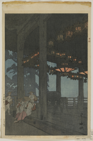 Nigatsudo Temple, Taisho era, 1926 (colour woodblock print)