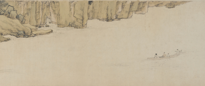 Boating under the Red Cliff, Ming Dynasty, 1552 (ink and colour on paper)