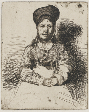 The Tinker, 1858 (etching on paper)