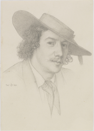 Portrait of Whistler, 1858 (pencil on paper)