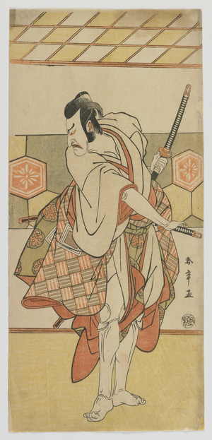 Kabuki Actor Ichikawa Danjuro V, Edo period, 1791-92 (colour woodblock print)