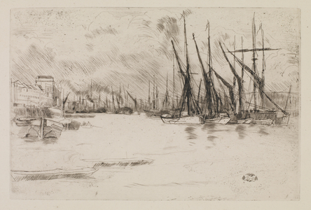 From Pickle-Herring Stairs, c.1878 (etching & drypoint on paper)