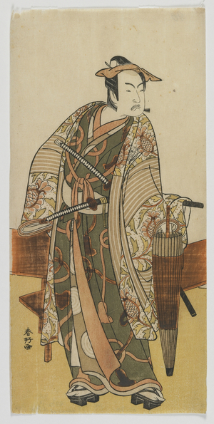 The Actor Ichimura Uzaemon VIII as a Visitor to the Yoshiwara, Edo period, late 1770s (colour woodblock print)