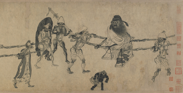 Zhong Kui Travelling (ink on paper)