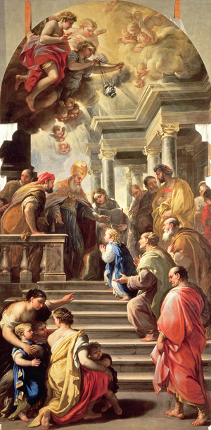 The Presentation of the Virgin at the Temple (oil on canvas)