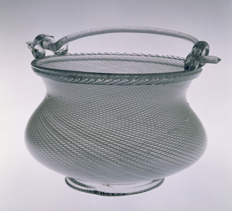Ornamental glass bucket