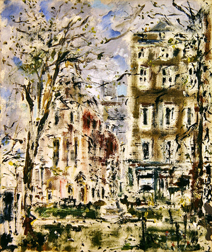 Ring Square, London (oil on canvas)