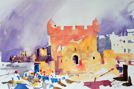 Fort and Medina II (w/c on paper)