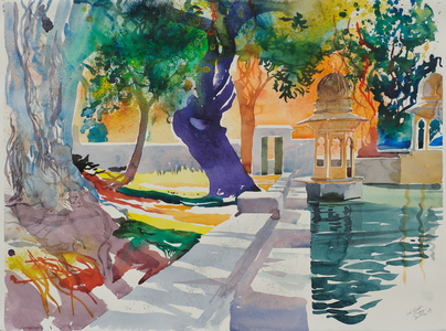 Lal Ghat, 2007  (watercolour on paper)