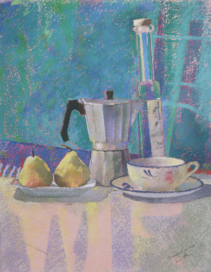 Breakfast for WK (pastel on paper)
