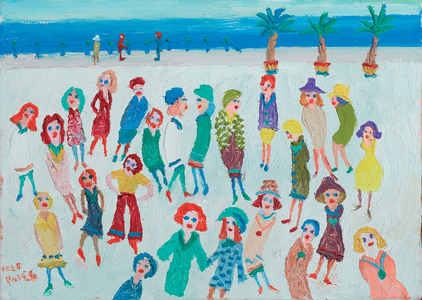 Montecarlo (Ladies on the Prom) (oil on canvas)