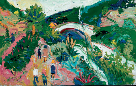 My Lovely Town, Nyons (oil on canvas)