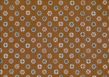 Hand stencil-dyed paper, mid 20th century (paper)