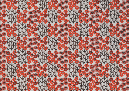 Hand stencil-dyed paper, mid 20th century (paper)