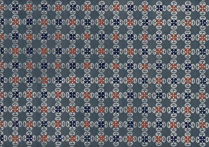 Hand stencil-dyed paper, mid 20th century (paper)