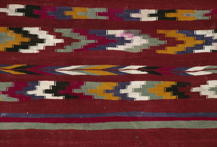 Carpet from the M'zab valley, detail (wool)