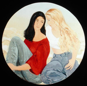 The East and The West, 1998 (oil on canvas)