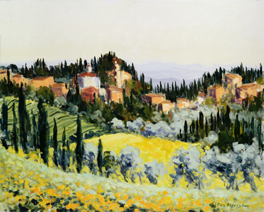 Pancole (Tuscany) 2000 (oil on canvas)