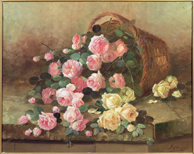 Roses in a basket