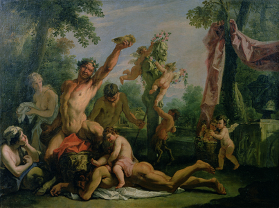 Bacchanalia (oil on canvas)