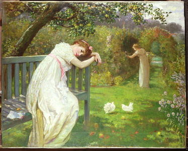 Sunday Afternoon, Ladies in a Garden, c.1890 (oil on canvas)