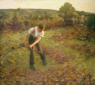 Mowing Bracken, 1903 (oil on canvas)