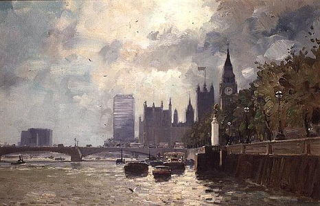 Westminster Bridge (oil on canvas)