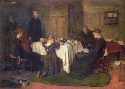 'The Lord Gave and the Lord Taketh Away - Blessed be the Name of the Lord', 1868 (oil on canvas)