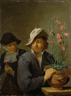 The Five Senses Series: Smell, c.1640 (oil on copper)