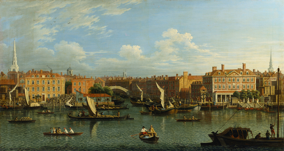 Entrance to Fleet River (oil on canvas)