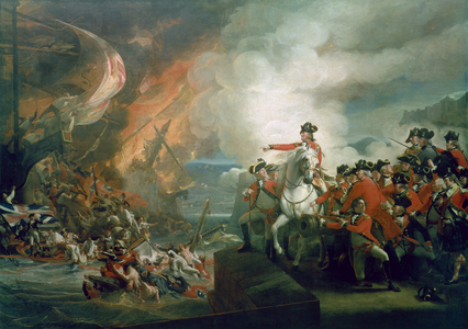The Defeat of the Floating Batteries at Gibraltar, September 1782, 1783-91 (oil on canvas)