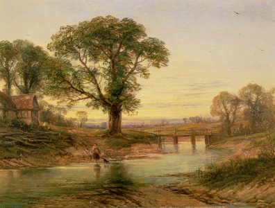 Evening (oil on canvas)