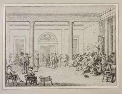 Interior of the Stock Exchange, c.1790 (etching)