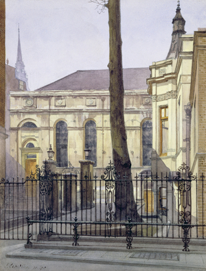 Stationers' Hall, London, 1890, (w/c)