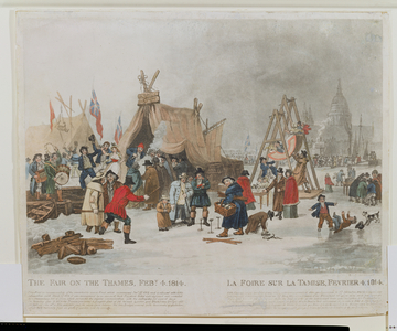 The Fair on the Thames, February 4th 1814, engraved by Reeve (aquatint)