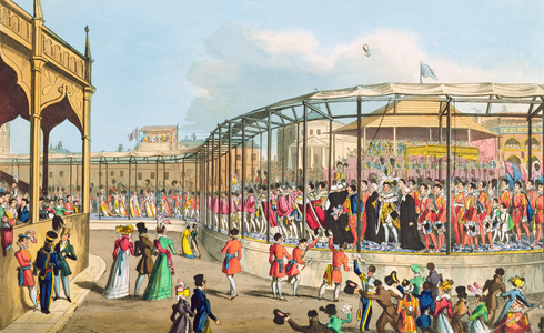 Coronation Procession of George IV, 1821 (aquatint)