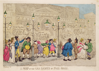 A Peep at the Gas Lights in Pall Mall