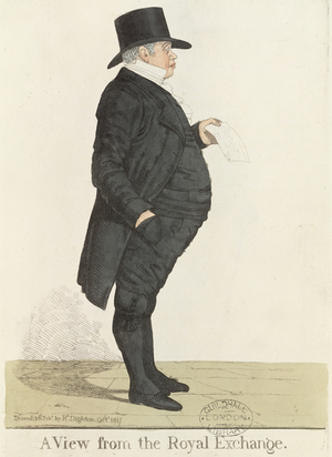 Mr. Nathan Rothschild (1777-1836), from 'Dighton's City Characters', October 1817 (etching)