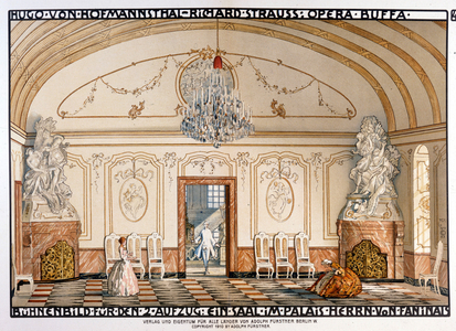Richard Strauss : Der Rosenkavaliert (Le Chevalier à la rose ) Scenographie de Roller. 2eme acte