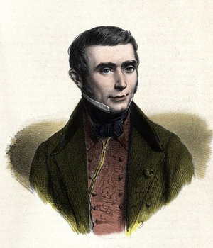 portrait of Eugene Scribe (1791-1861), French author of comedies of morals.