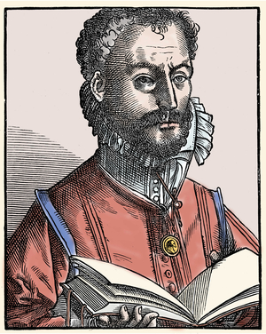 Portrait of Roland de Lassus (Orlandus or Orlando di Lasso, circa 1531-1594), Franco-Flemish composer.