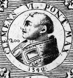 Portrait of Pope Clement VI (1342-1352).