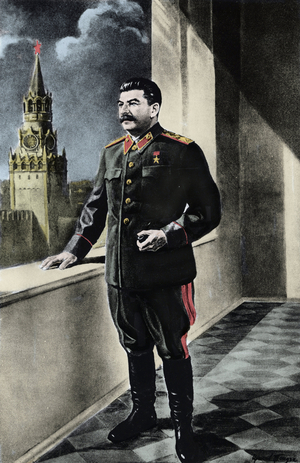 JOSEPH STALIN (1879-1953) - Soviet Political leader - Portrait of the Sovietic Head of State Joseph Stalin (Stalin) (Joseph Vissarionovich Djougashvili dit) (1879-1953)