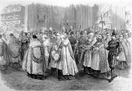 Vatican Council I: cortege of prelates to the Council Hall, 1869 - 1870