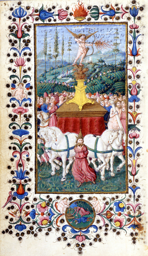 Triunfus Amoris (love triumph) by Francesco Petrarca (Petrarca).