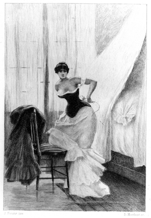 Madame Bovary by Gustave Flaubert, illustration by Albert Fourié, 1885, Paris.