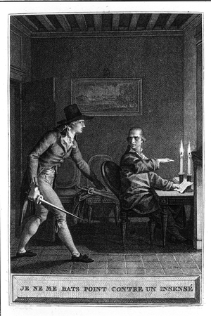 I do not fight like an insense Illustration of “Julie or La Nouvelle Heloise” by Jean Jacques Rousseau (1712-1788) 1780