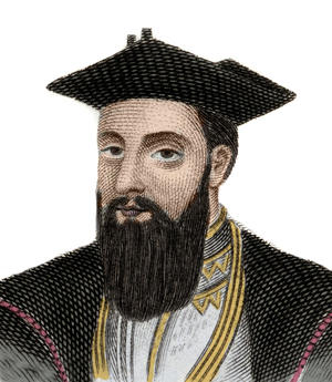 Portrait of Vasco de Gama (1469-1524) Portuguese Navigator