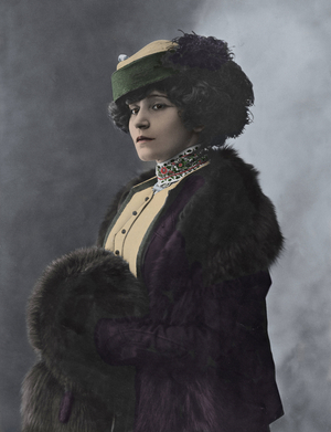 Colette (1873-1954), French writer - Portrait of the French writer Colette (1873-1954), in his youth, 20th century photography