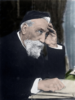 Portrait of the French politician Anatole France (1844-1924) early 20th cenury (photo)